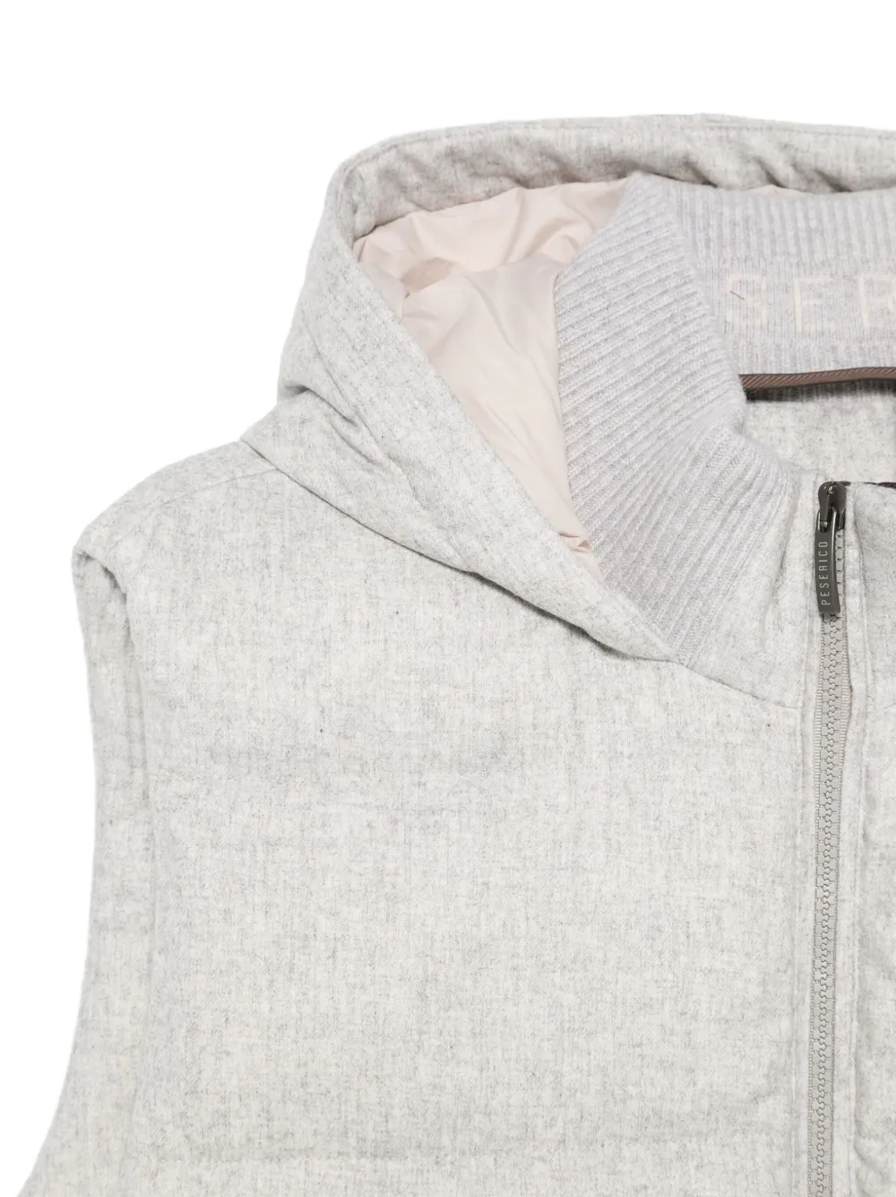 Peserico Bodywarmer met capuchon Grijs