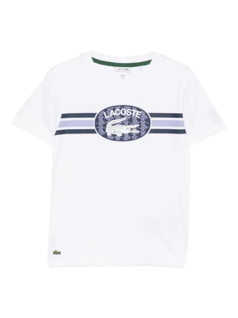 Lacoste monogram print cotton T-shirt