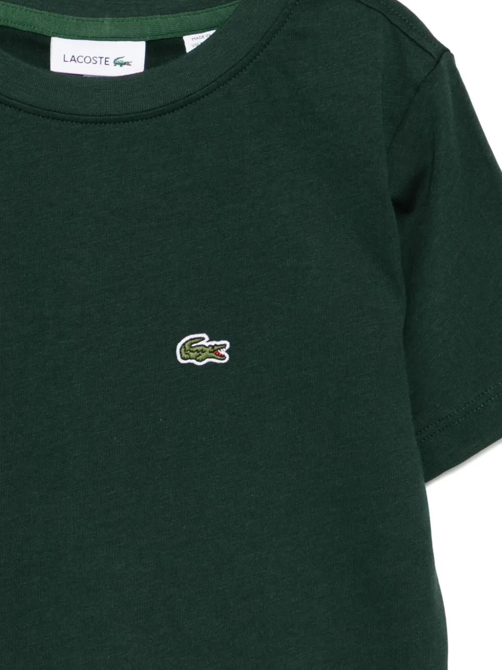 Lacoste Katoenen T-shirt Groen