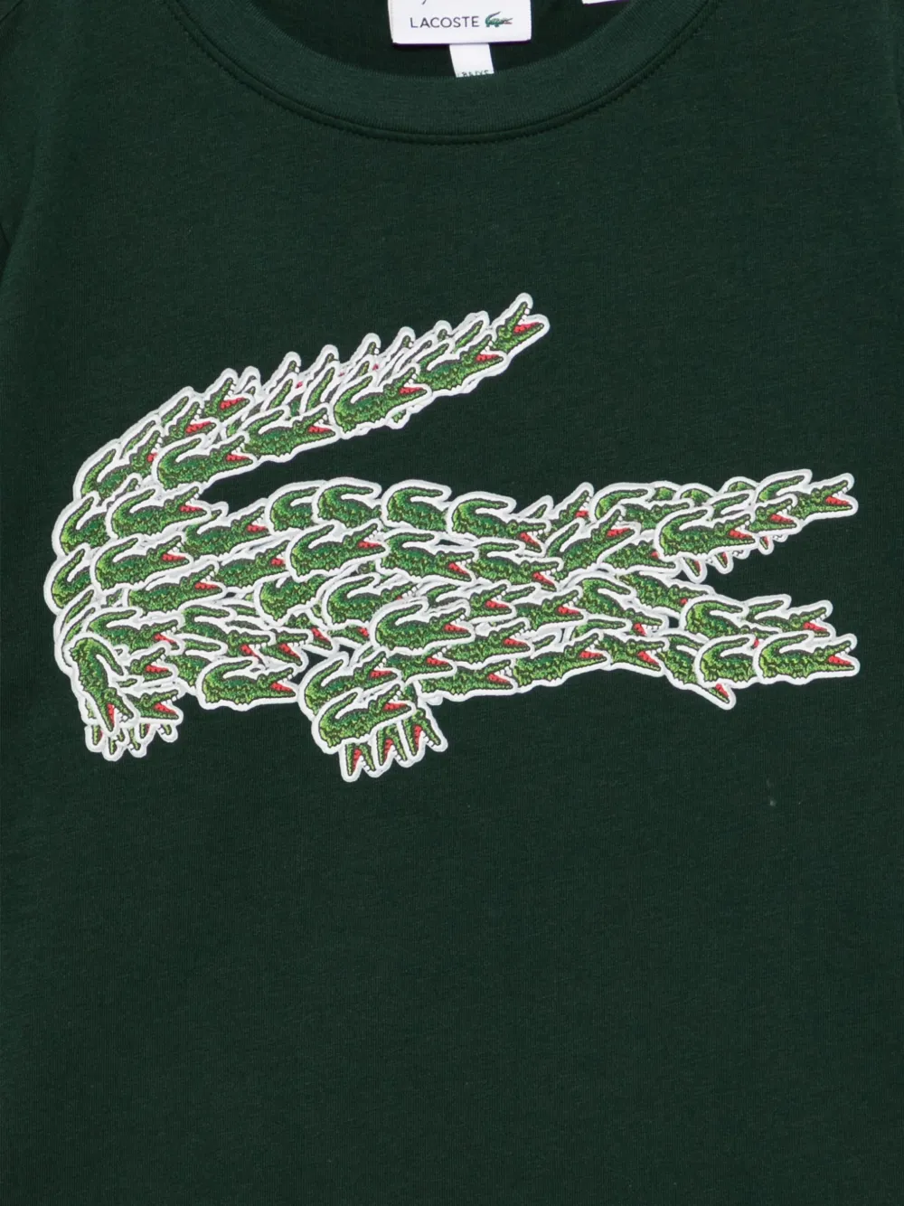 Lacoste T-shirt met geborduurd logo Groen