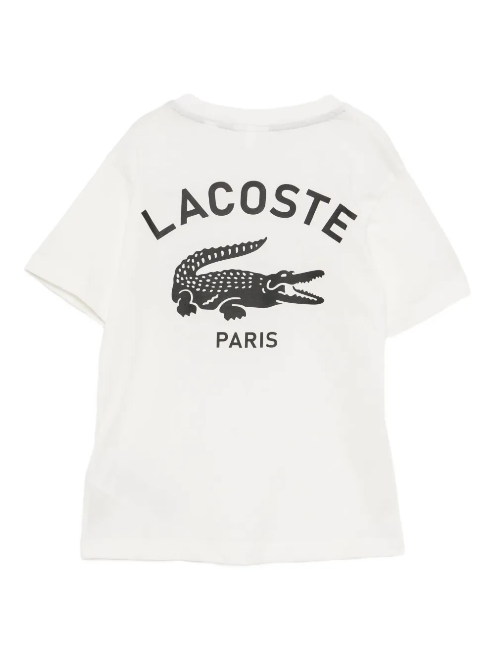 Lacoste T-shirt met logoprint Wit