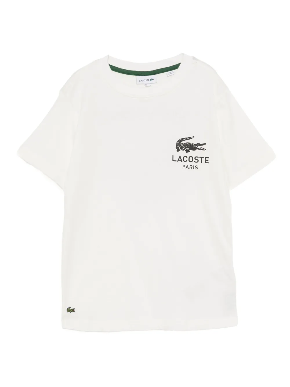 Lacoste T-shirt met logoprint Wit