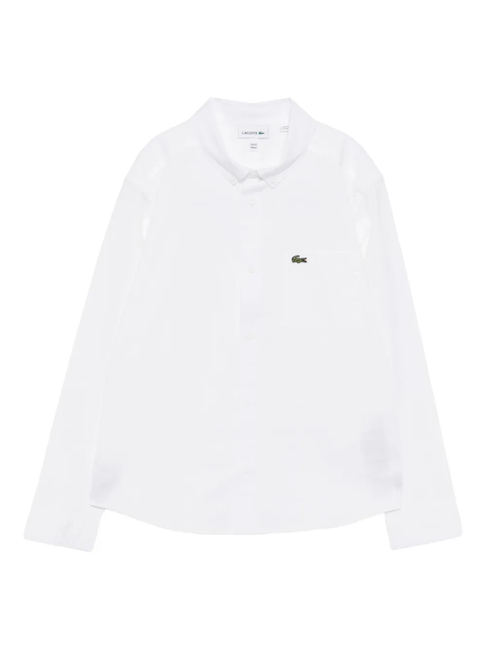 Lacoste logo-embroidered shirt - Bianco