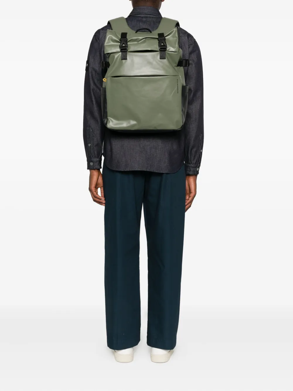 Mandarina Duck Eco Coated Backpack In Green