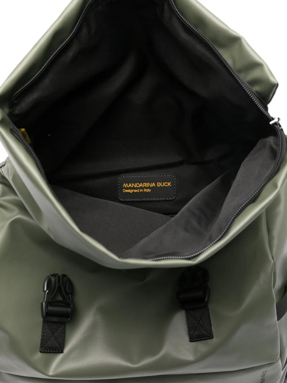 Mandarina Duck Eco Coated Backpack In Green