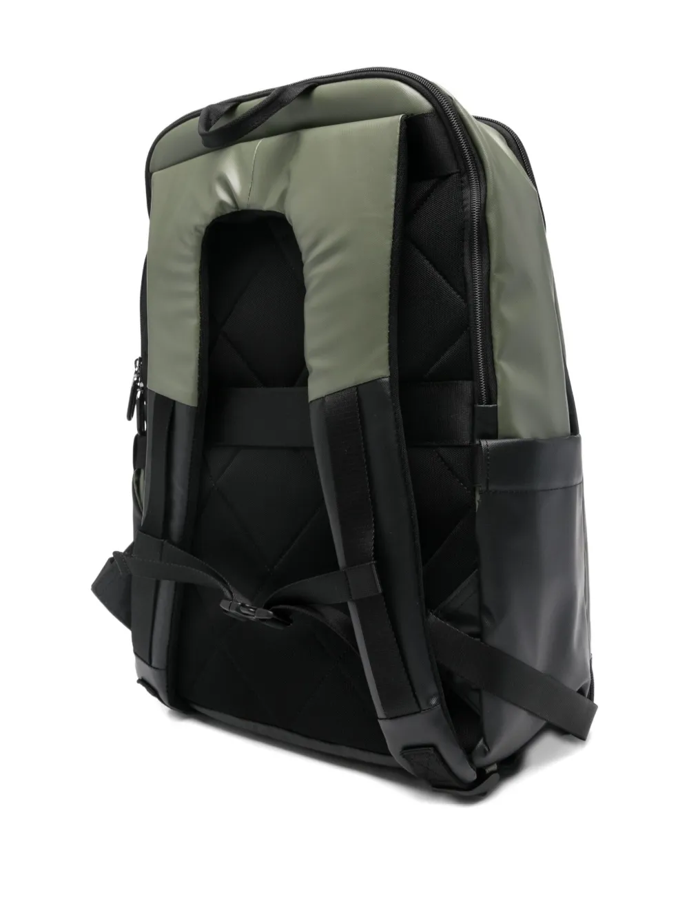 Mandarina Duck Logo-print Backpack In Green