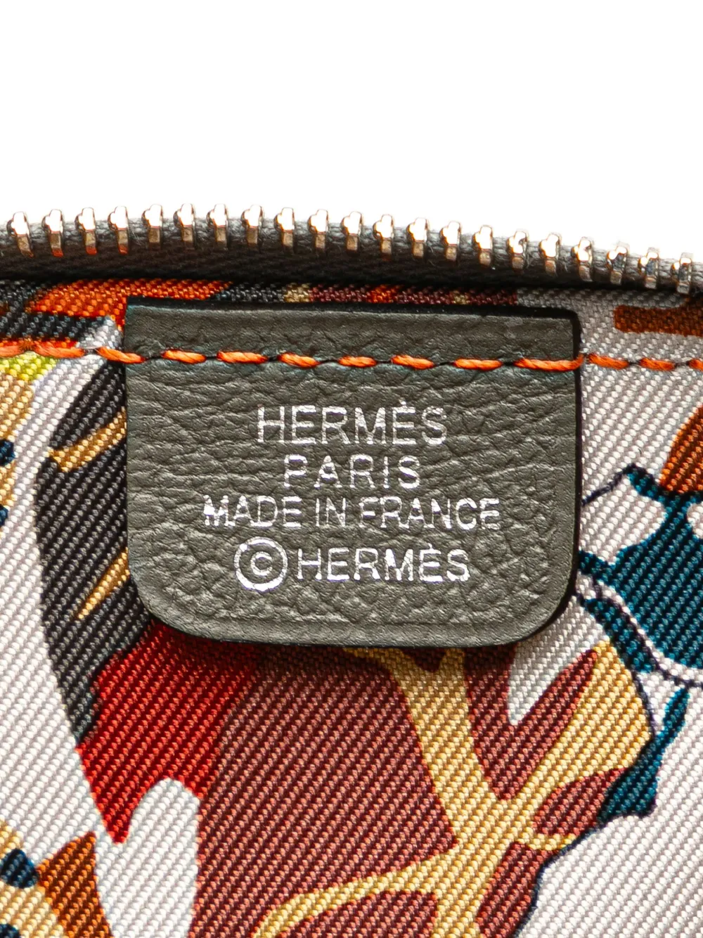 Pre-owned Hermes 2024 Mini Epsom Azap Silk In Purse Coin Pouch In Gray