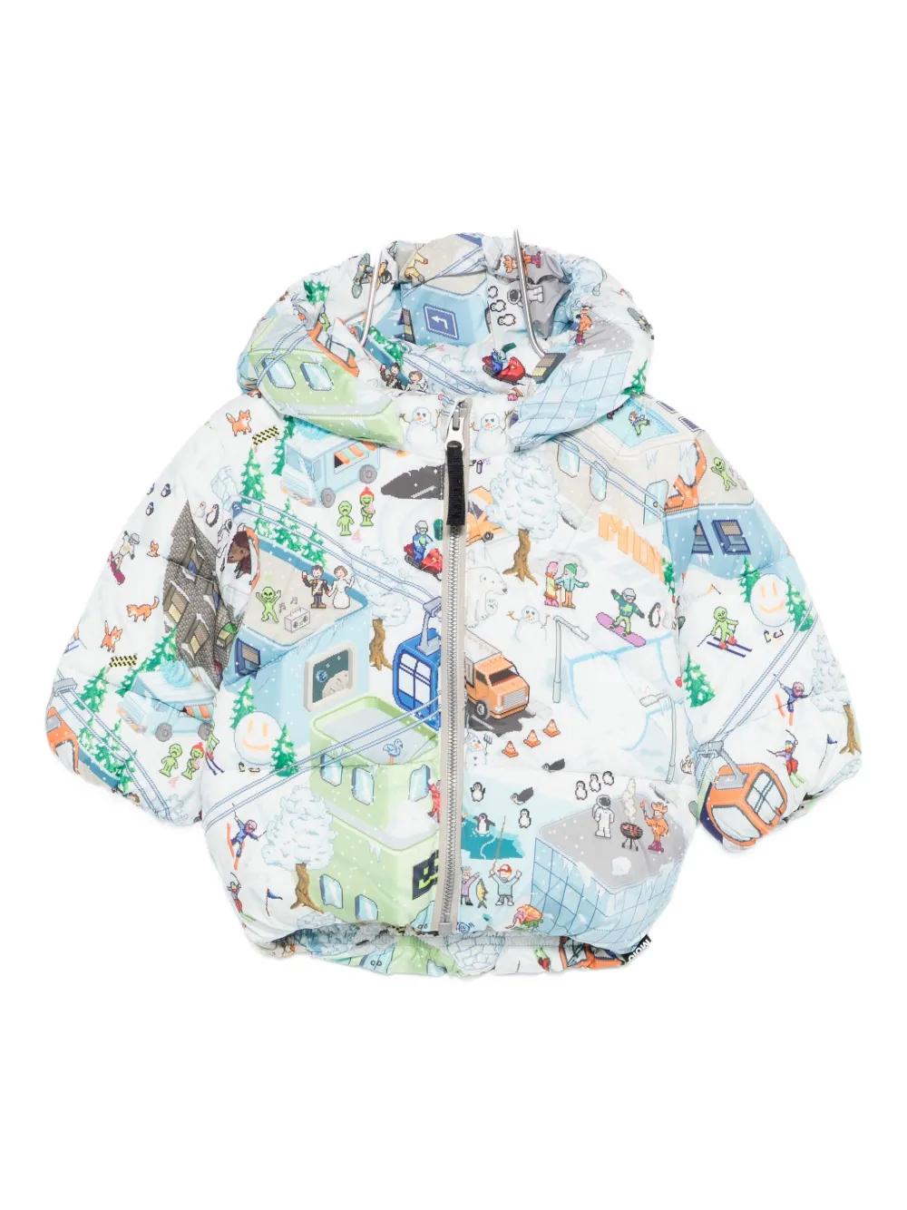 Molo Harpo Hooded Jacket In Green