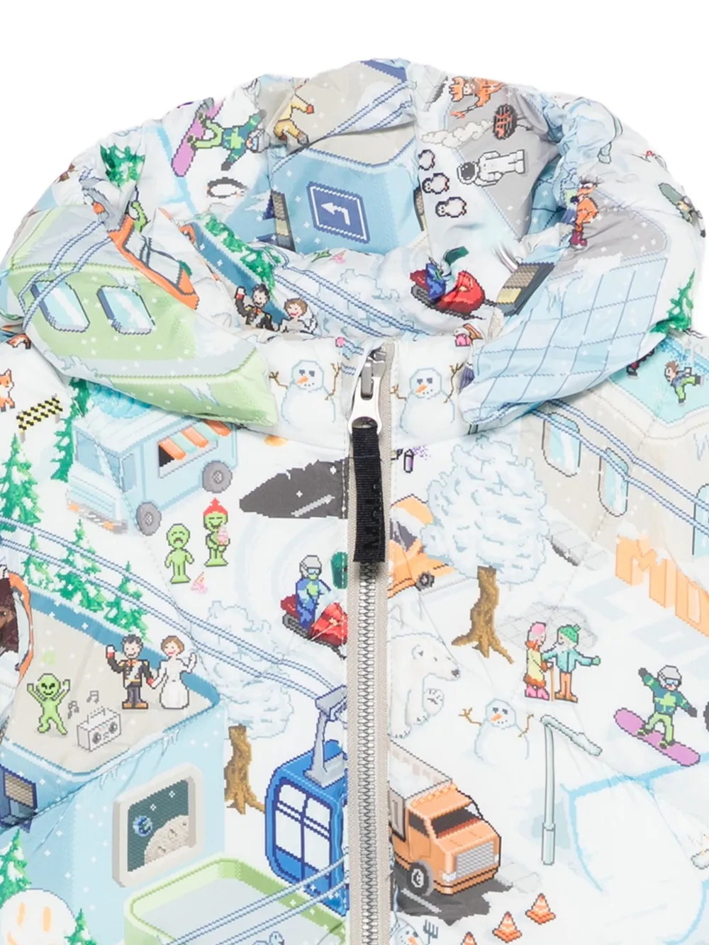 Molo Harpo jack met capuchon Wit