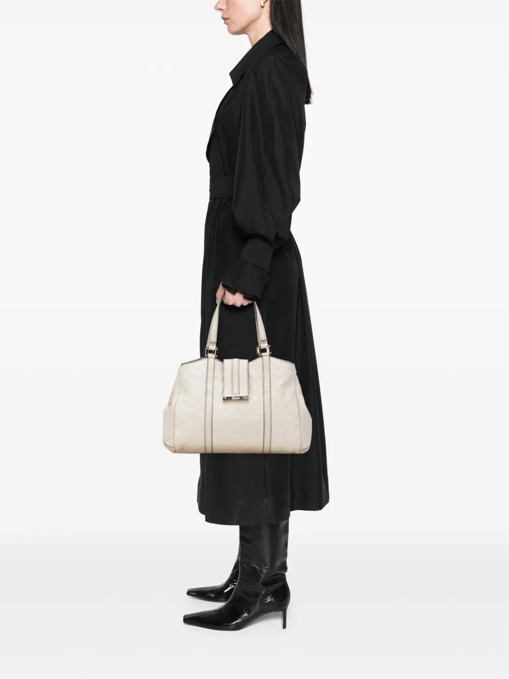 Pre-owned Gucci 2000-2015 Ssima New Ladies Tote Bag In White