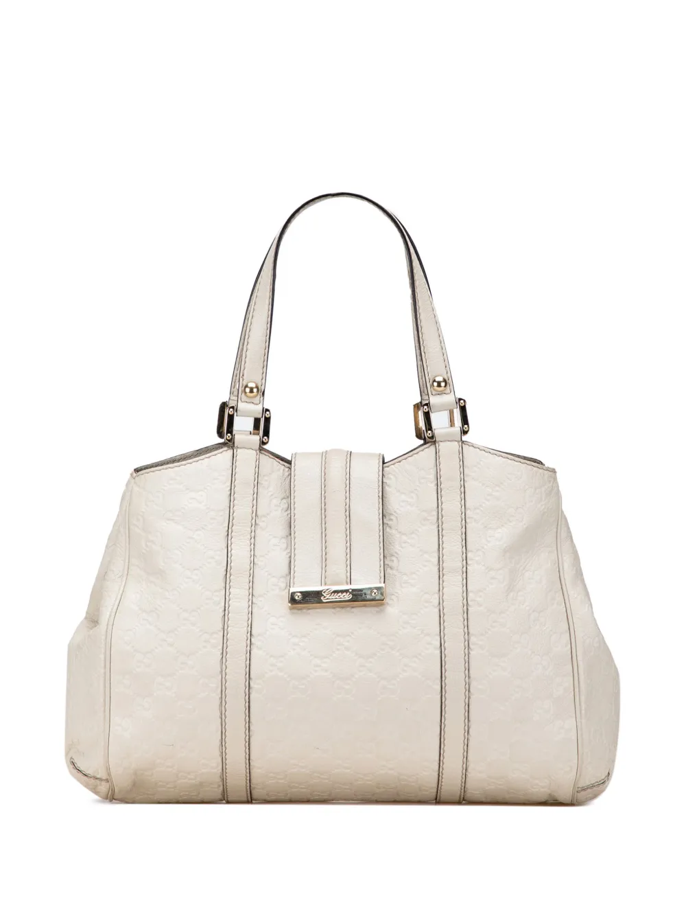 Pre-owned Gucci 2000-2015 Ssima New Ladies Tote Bag In White