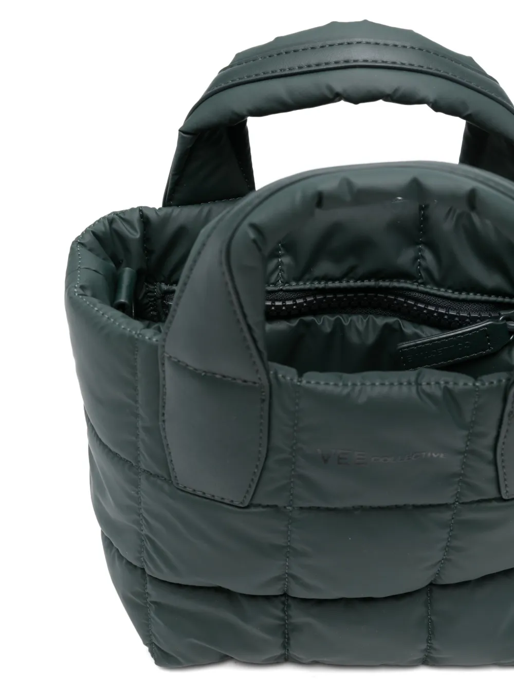 Veecollective Padded Tote Bag In Gray