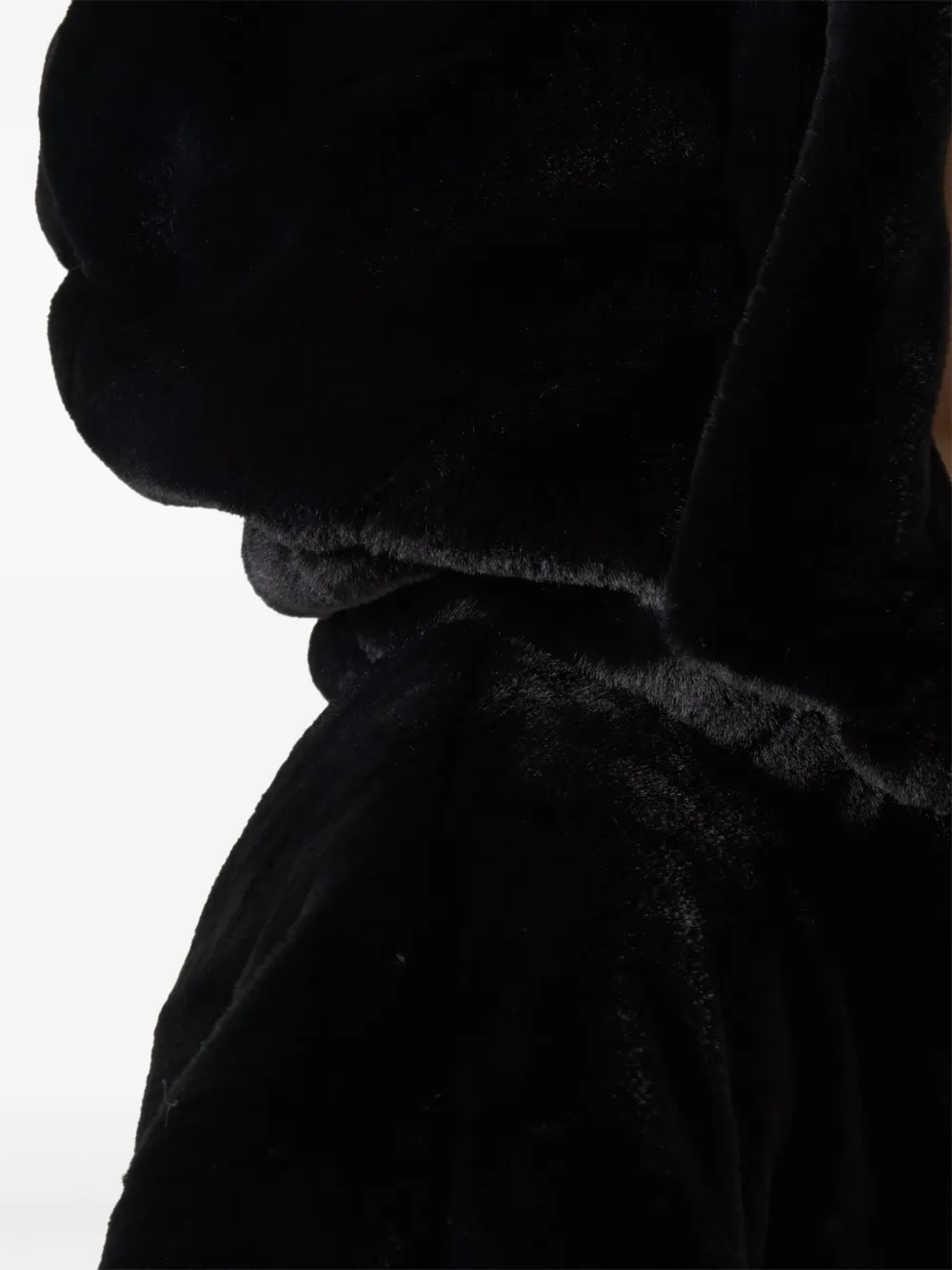 Perfect Moment Faux Fur Hooded Jacket In Gray