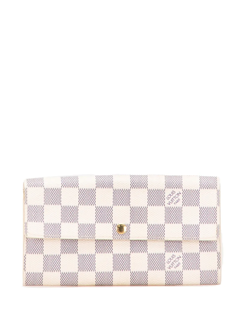 Louis Vuitton Pre-Owned 2008 ダミエ アズール サラ ウォレット 長財布 - ホワイト Louis Vuitton Pre-Owned 2008 ダミエ アズール サラ ウォレット 長財布 - ホワイト