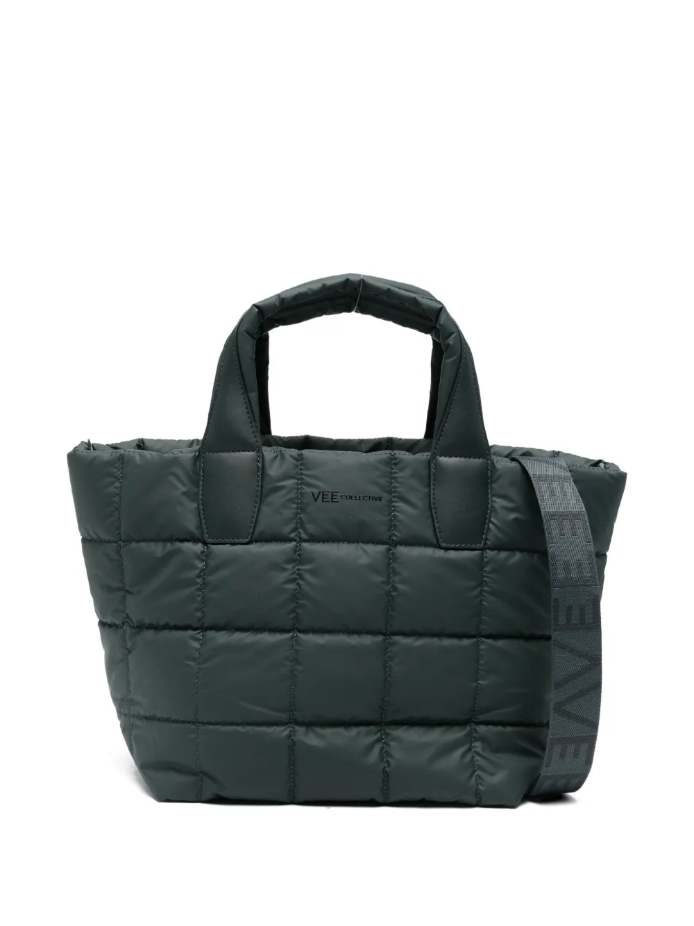 Veecollective Quilted Tote Bag In Green