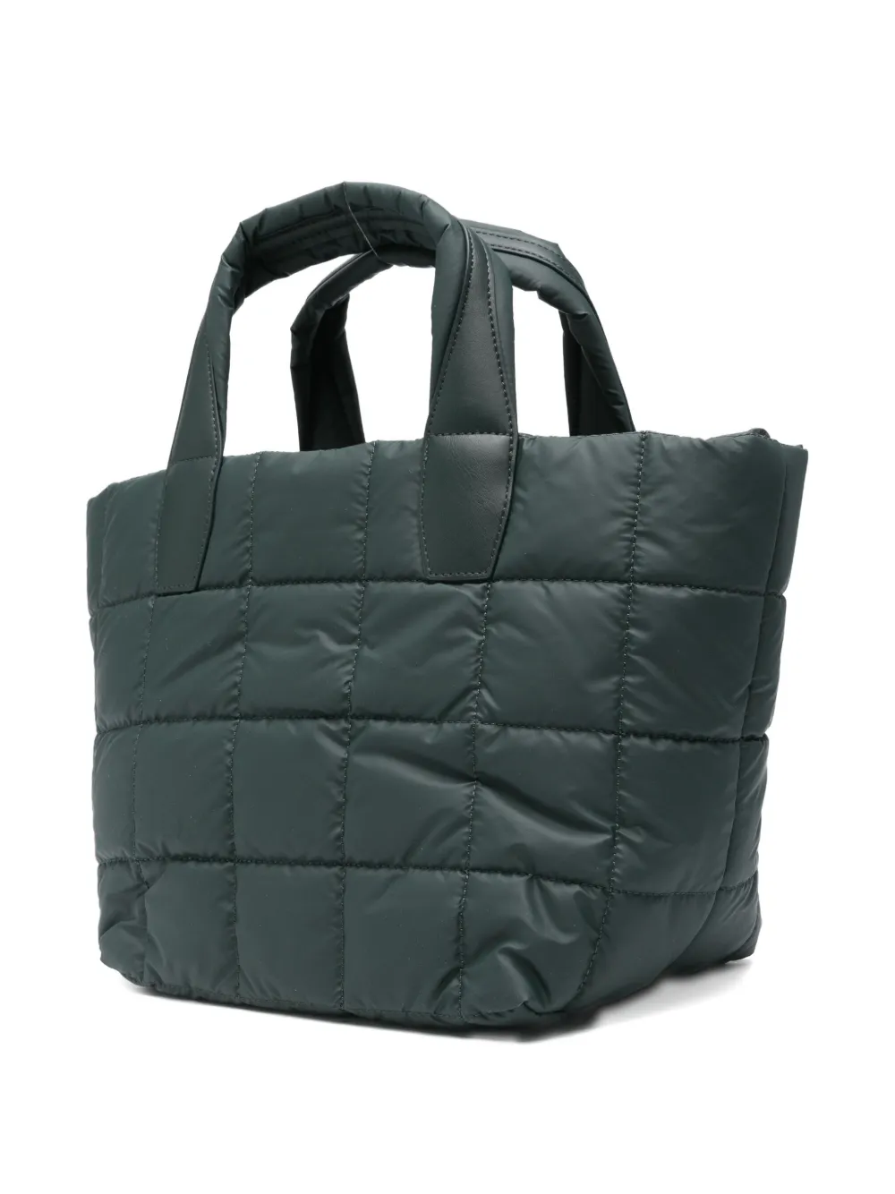 VeeCollective quilted tote bag - Groen