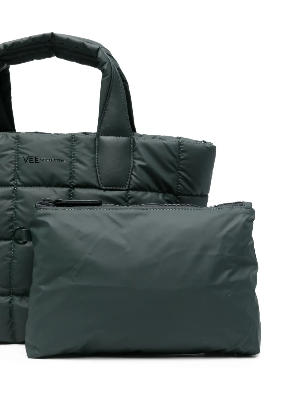 VeeCollective Gewatteerde shopper Groen