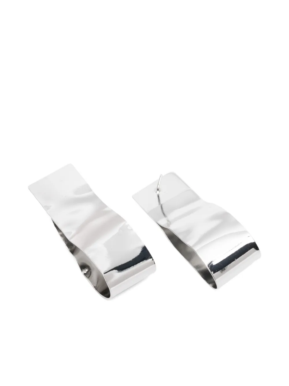  Peserico Hammered Earrings - Silver 