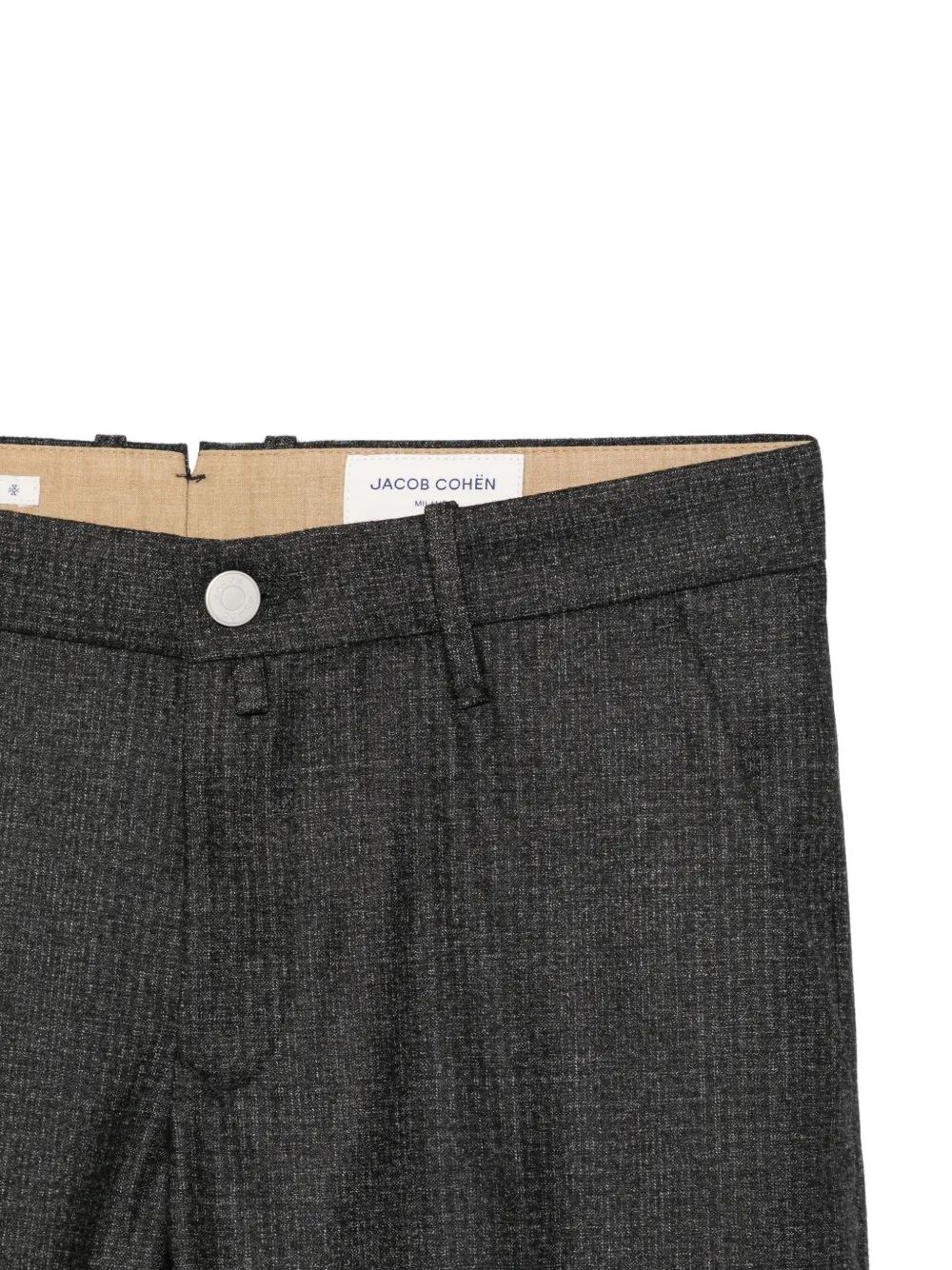 Jacob Cohen Wool Straight-leg Trousers In Gray