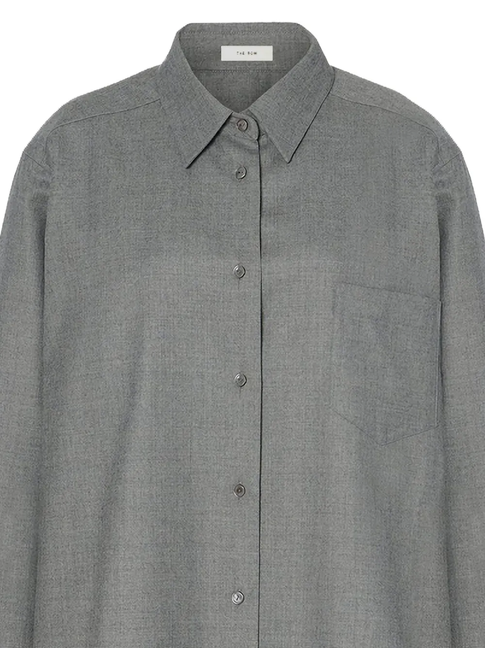 The Row Pino wollen blouse - Grijs