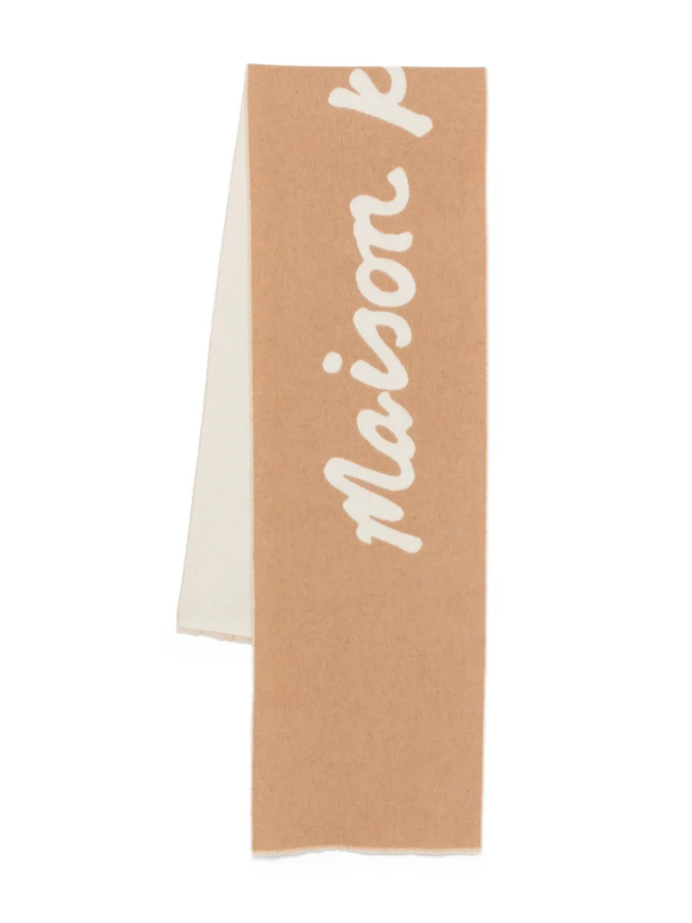 Maison Kitsuné Handwriting scarf | Brown | Image 1