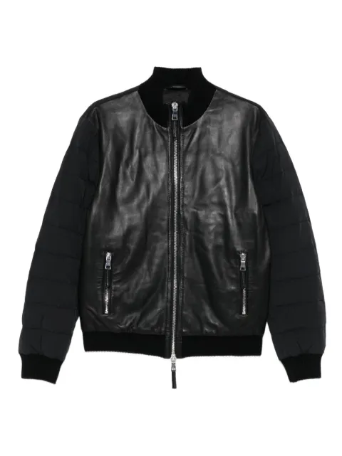 THE JACK LEATHERS quilted-sleeve jacket