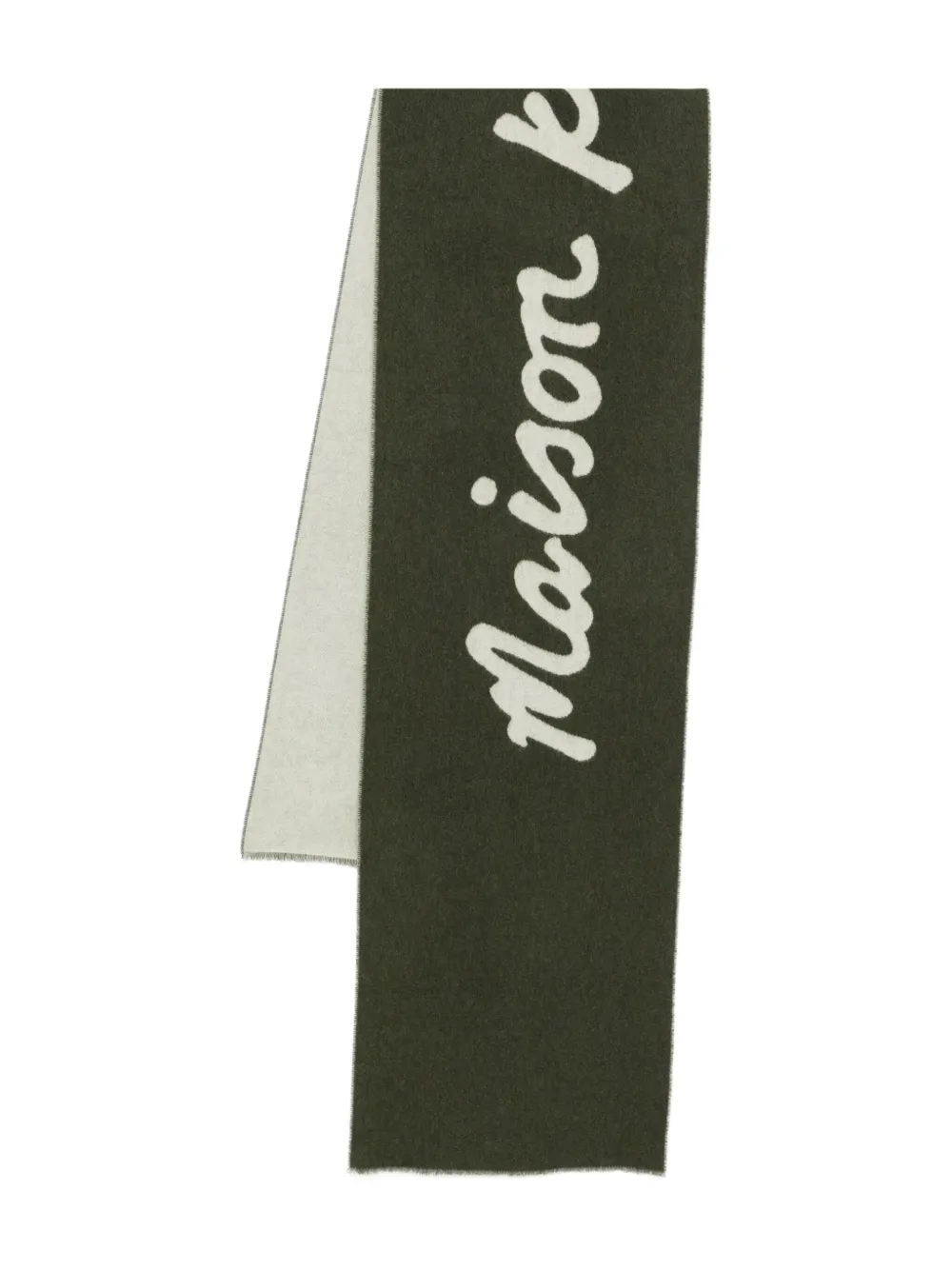 Maison Kitsuné Handwriting scarf | Green | Image 1