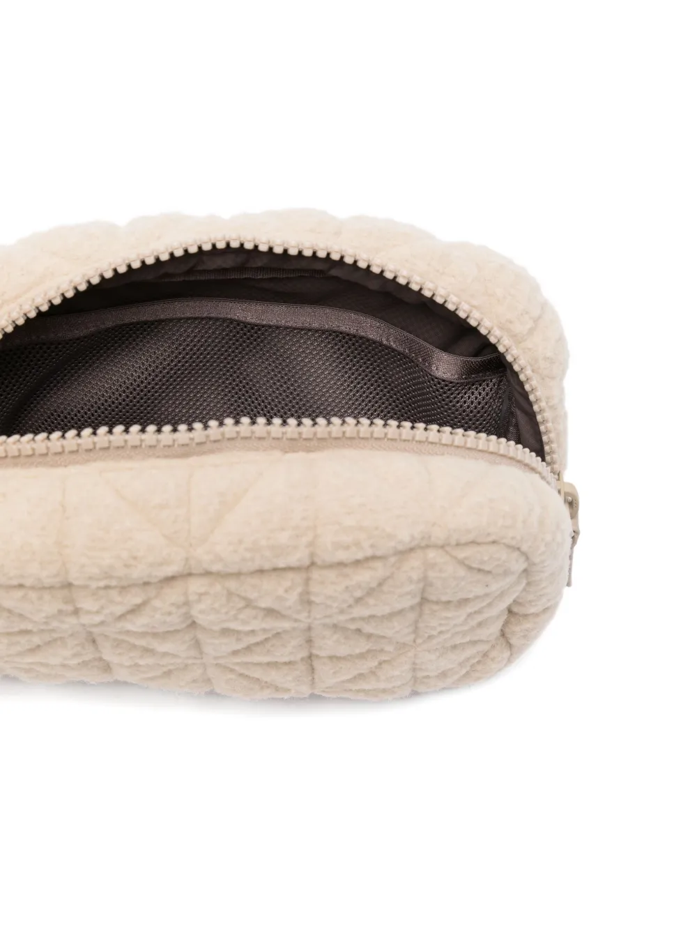 Veecollective Quilted Belt Bag In Neutral