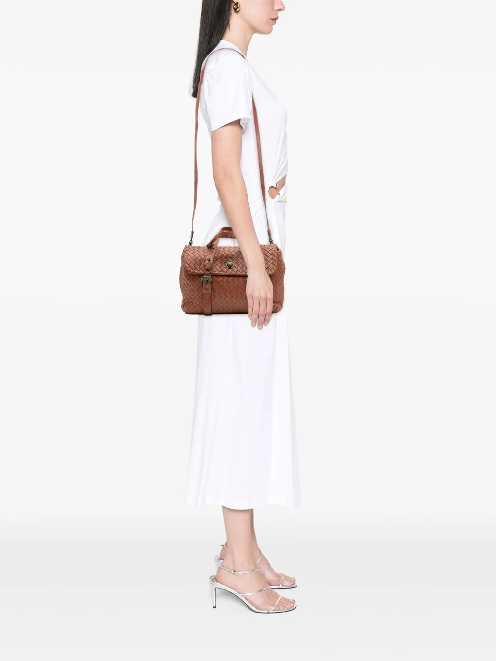 Bottega Veneta Pre-Owned 2012-2025 Nappa Intrecciato Flap satchel | Pre-Owned | Image 2