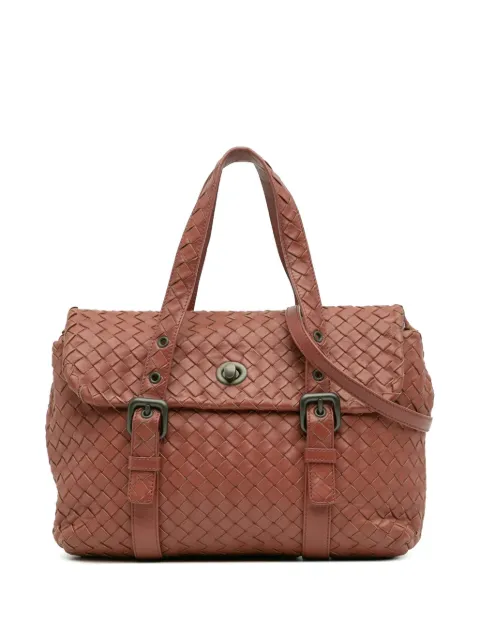 Bottega Veneta Pre-Owned 2012-2025 Nappa Intrecciato Flap satchel