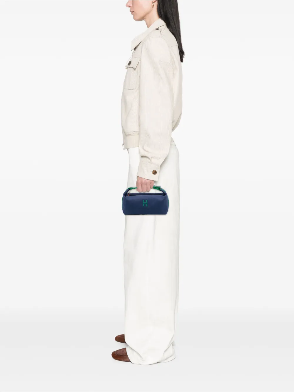 Hermès Pre-Owned 2023 Small Canvas Bride A Brac Case vanity bag | Pre-Owned | Image 2