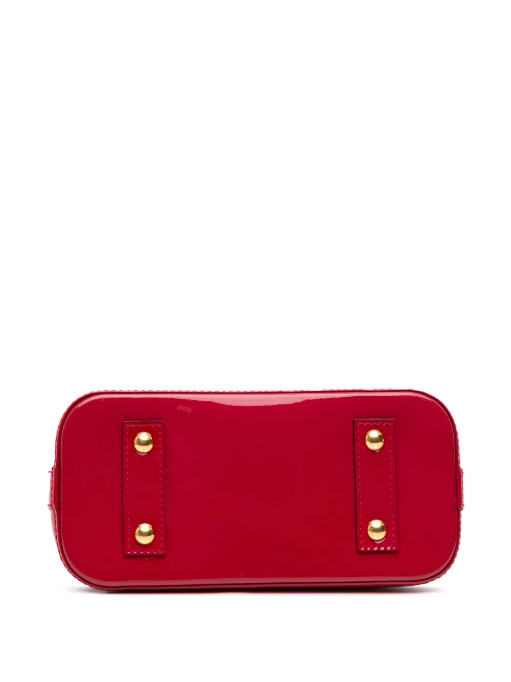 Pre-owned Louis Vuitton 2015 Monogram Vernis Alma Bb Satchel In Pink