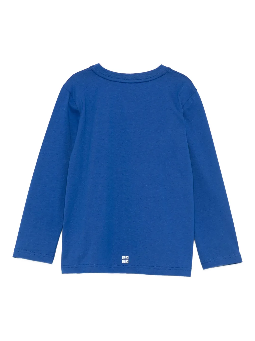 Givenchy Logo-print Long-sleeve T-shirt In Blue