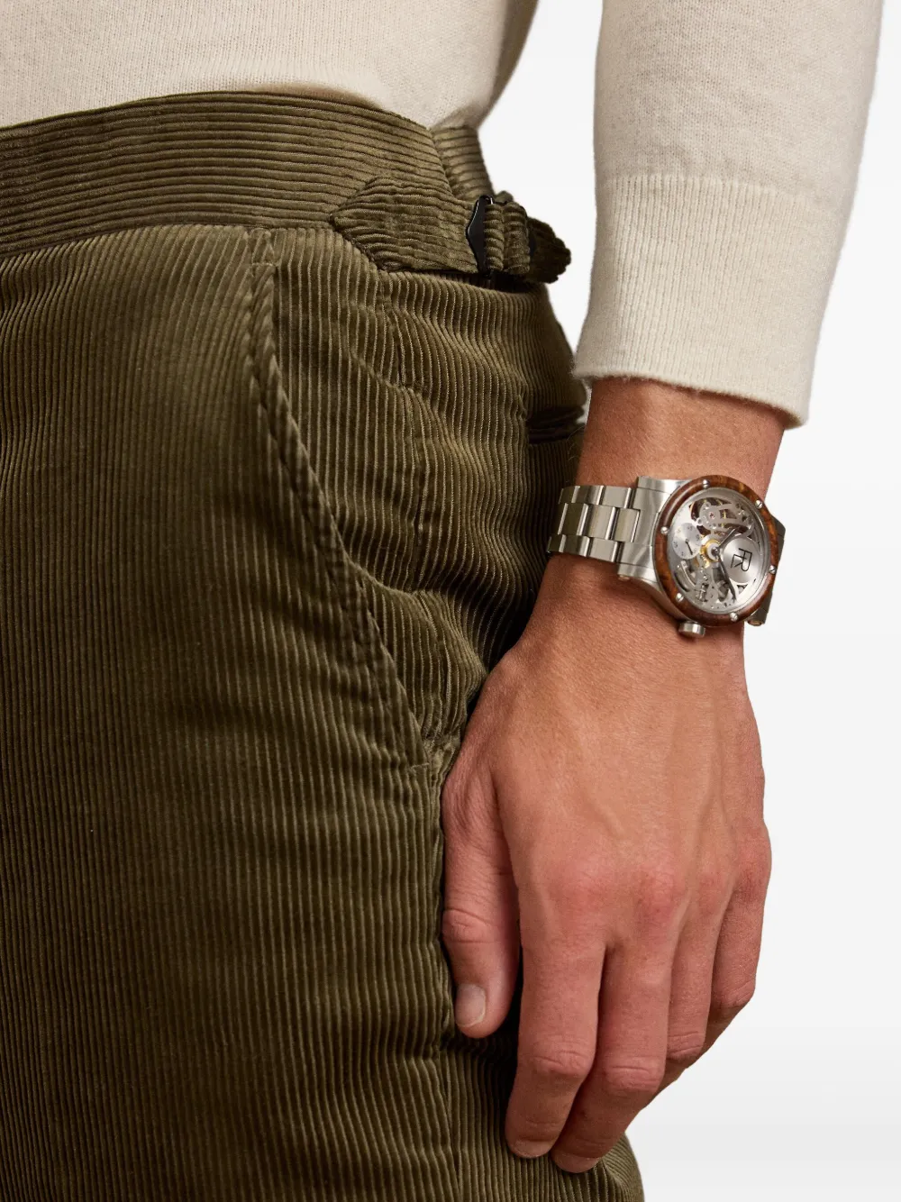 Ralph Lauren Gregory Corduroy Trousers In Brown