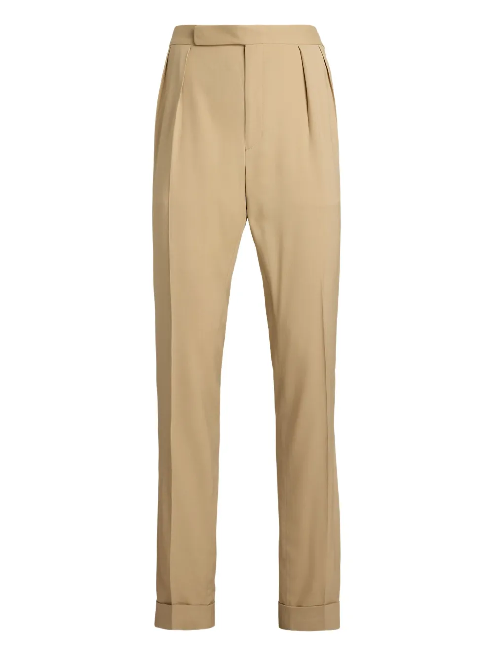 Ralph Lauren Purple Label Gregory pleated gabardine trousers | Neutrals | Image 1