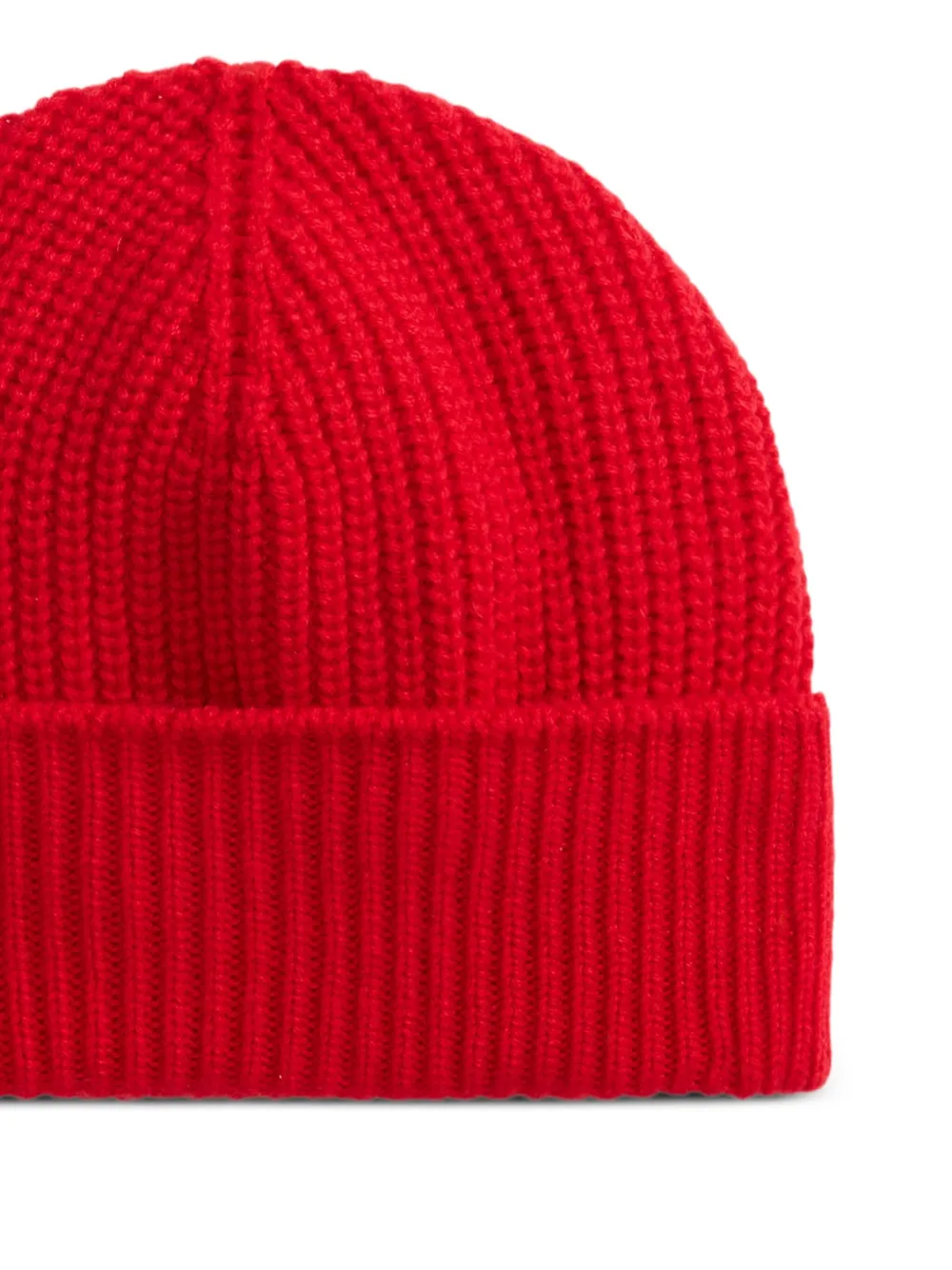Ralph Lauren Purple Label Geribbelde muts - Rood