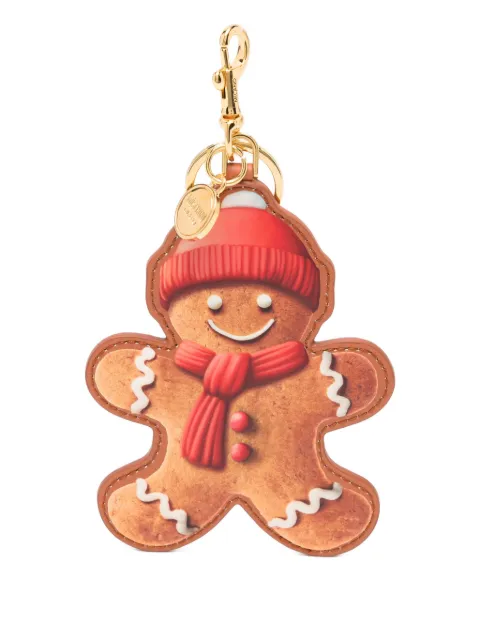Moschino gingerbread-print keyring