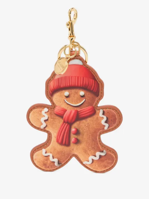 Moschino gingerbread-print keyring