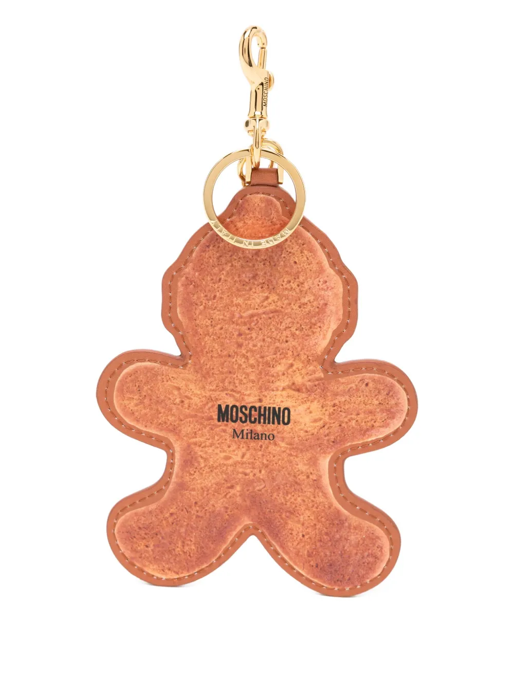 Moschino gingerbread-print keyring | Women | Image 2