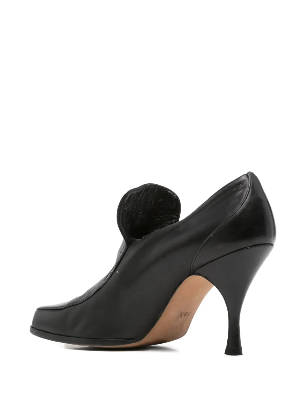  Romeo Gigli Pre-owned 1990s Leather Pumps - Black 