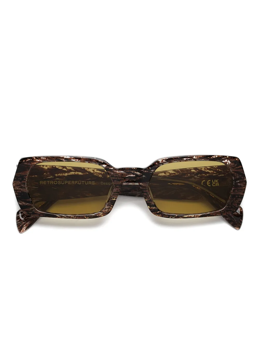 Retrosuperfuture rectangle-frame sunglasses | Brown | Image 1