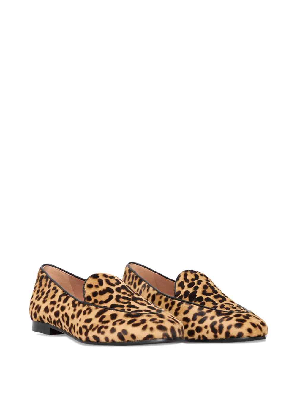 Aquazzura leopard-print loafers - Beige
