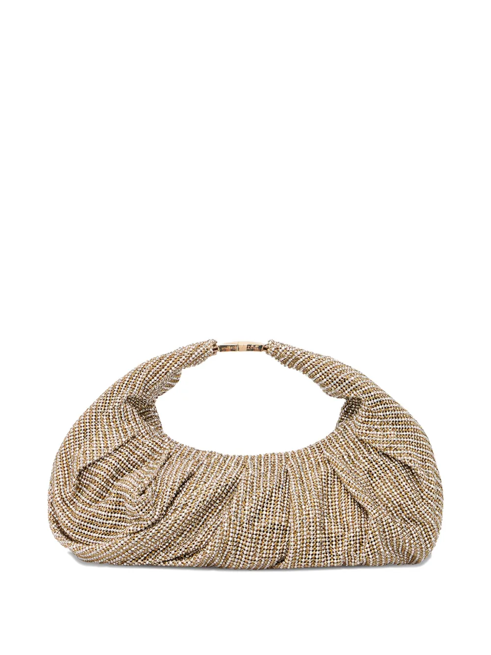 Benedetta Bruzziches Ruched Shoulder Bag In Neutral