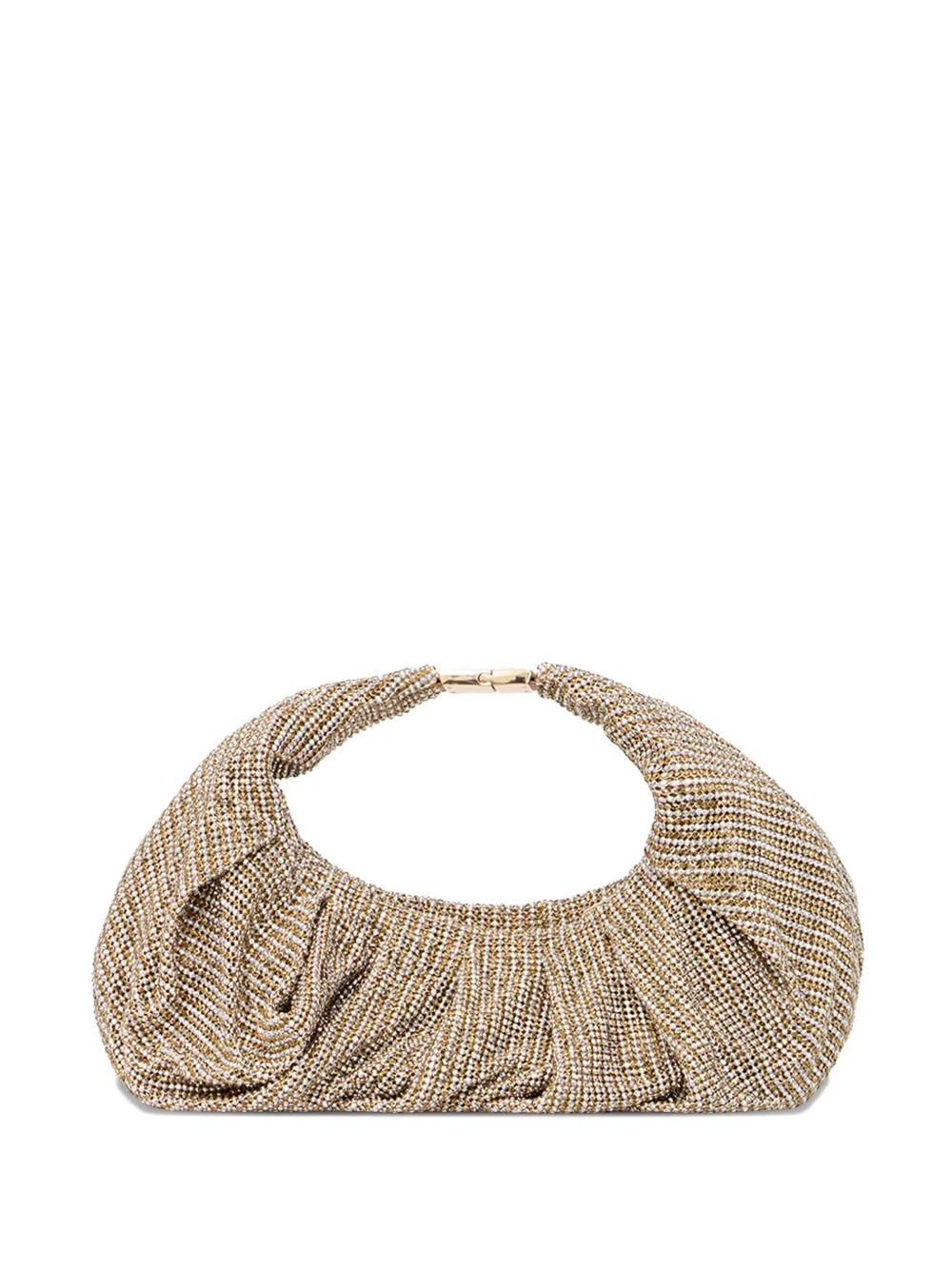 Benedetta Bruzziches Ruched Shoulder Bag In Neutral