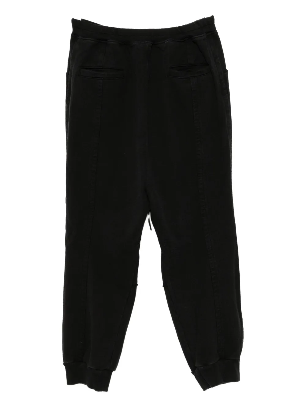 The Viridi-Anne cotton track pants - Zwart