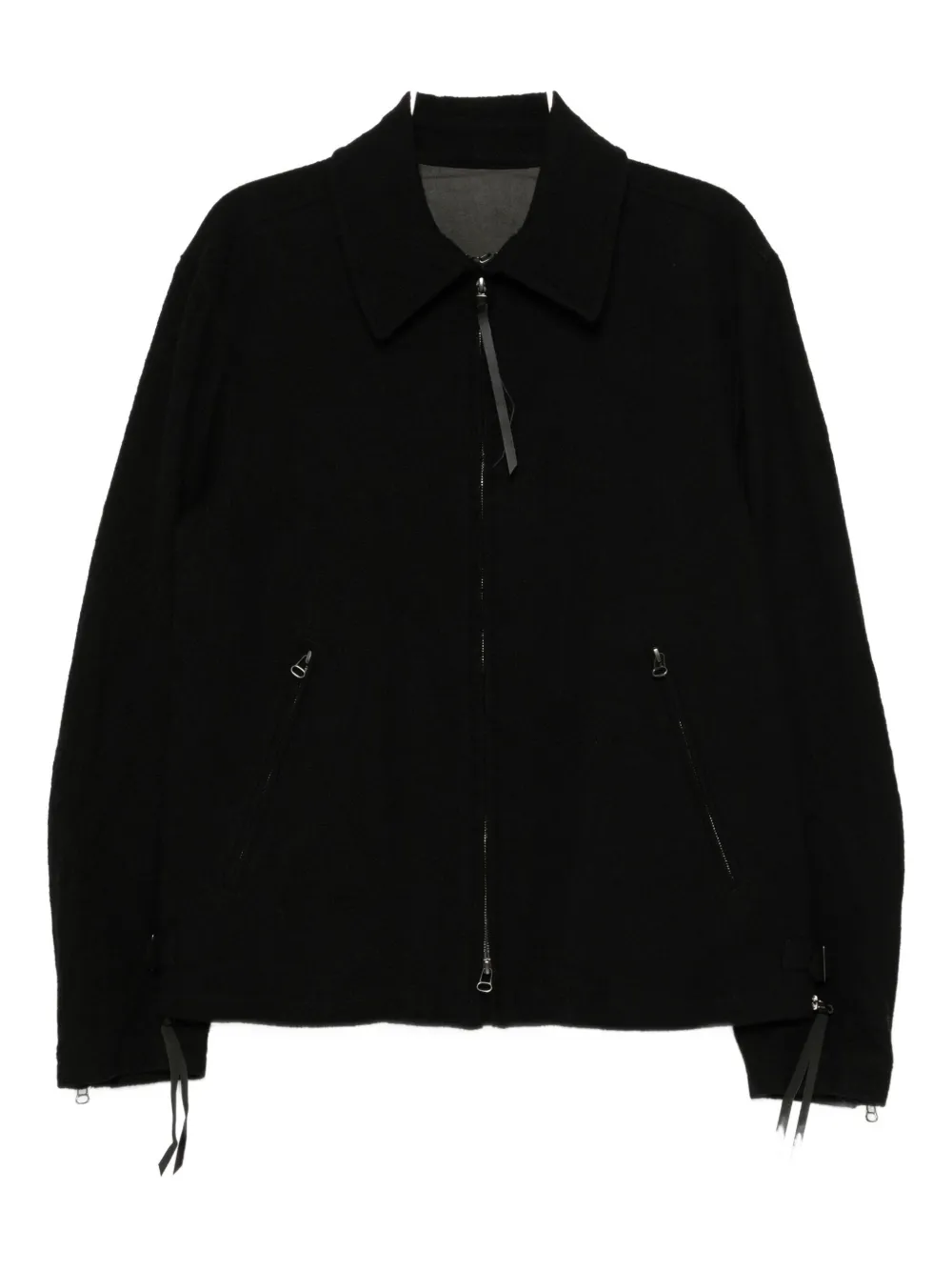The Viridi-Anne chaqueta con cremallera de lana | negro | Image 1