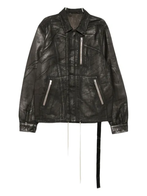 Rick Owens DRKSHDW chamarra con estampado desgastado