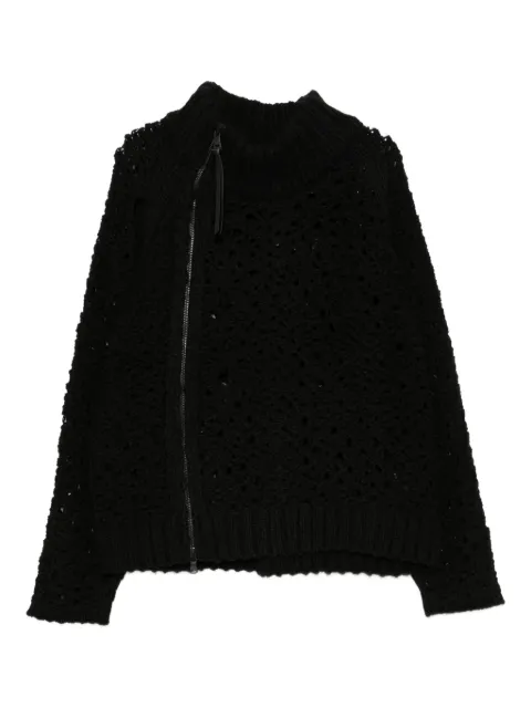 The Viridi-Anne mesh zip-up jumper