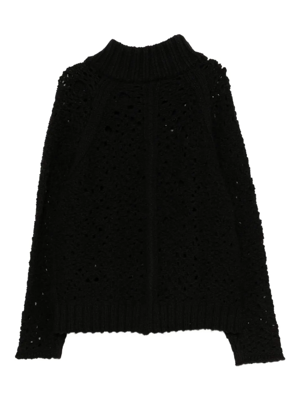 The Viridi-Anne mesh zip-up jumper | Knitted Sweaters | Image 2