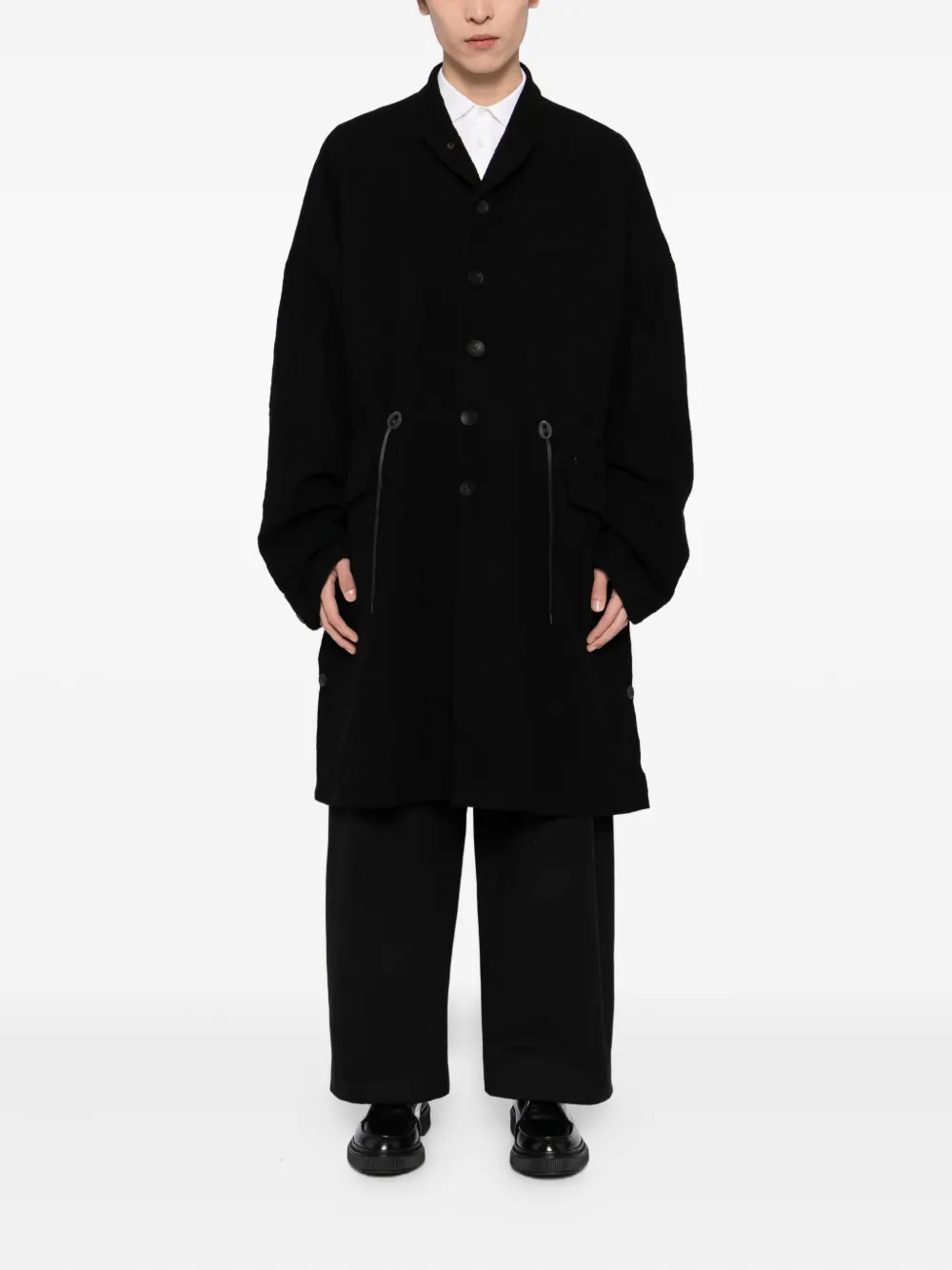 The Viridi-Anne embroidered twil coat | Single Breasted Coats | Image 2